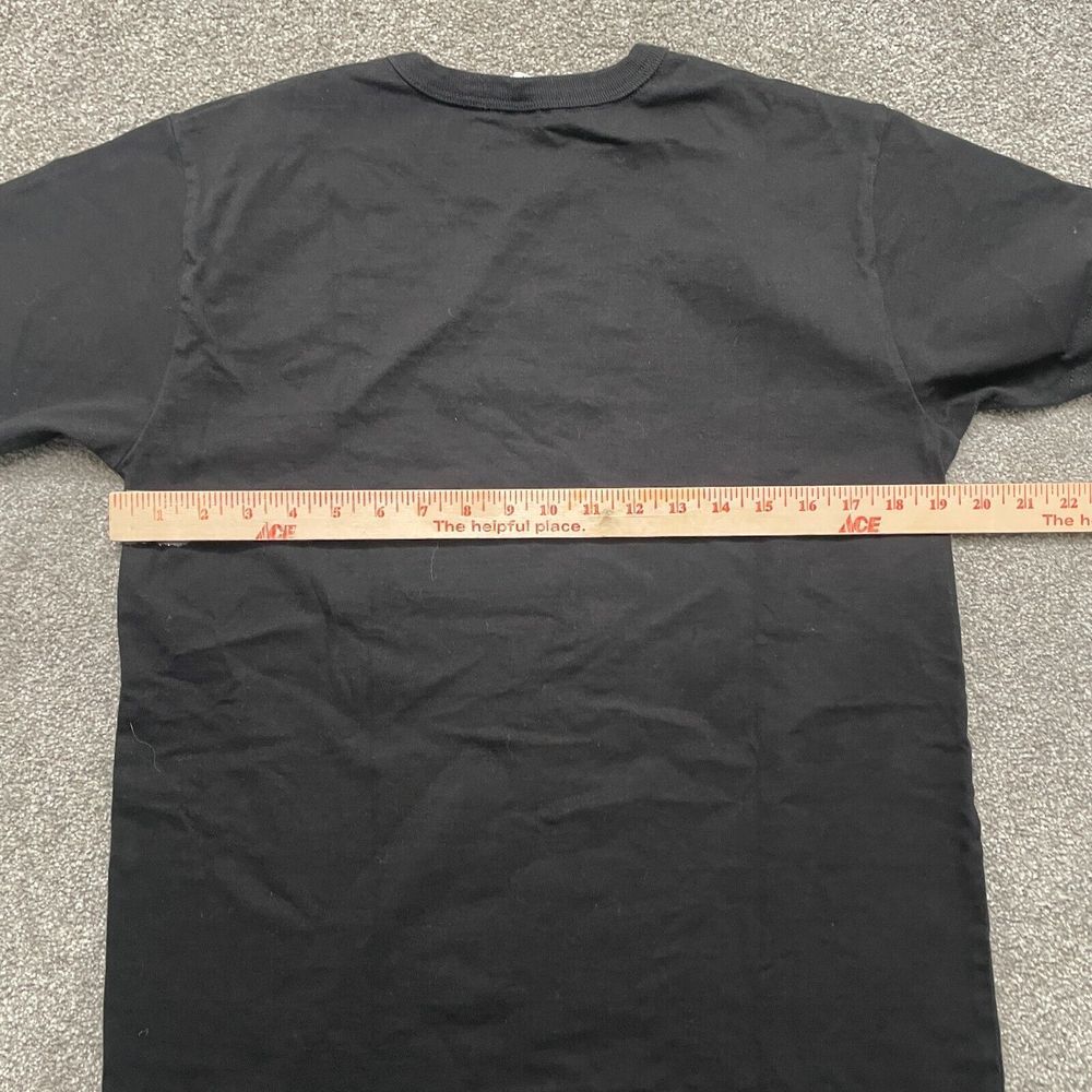 3sixteen Shirt Adult Large Black Cotton Made USA Crew Short Sleeve Mens - Picture 4 of 6